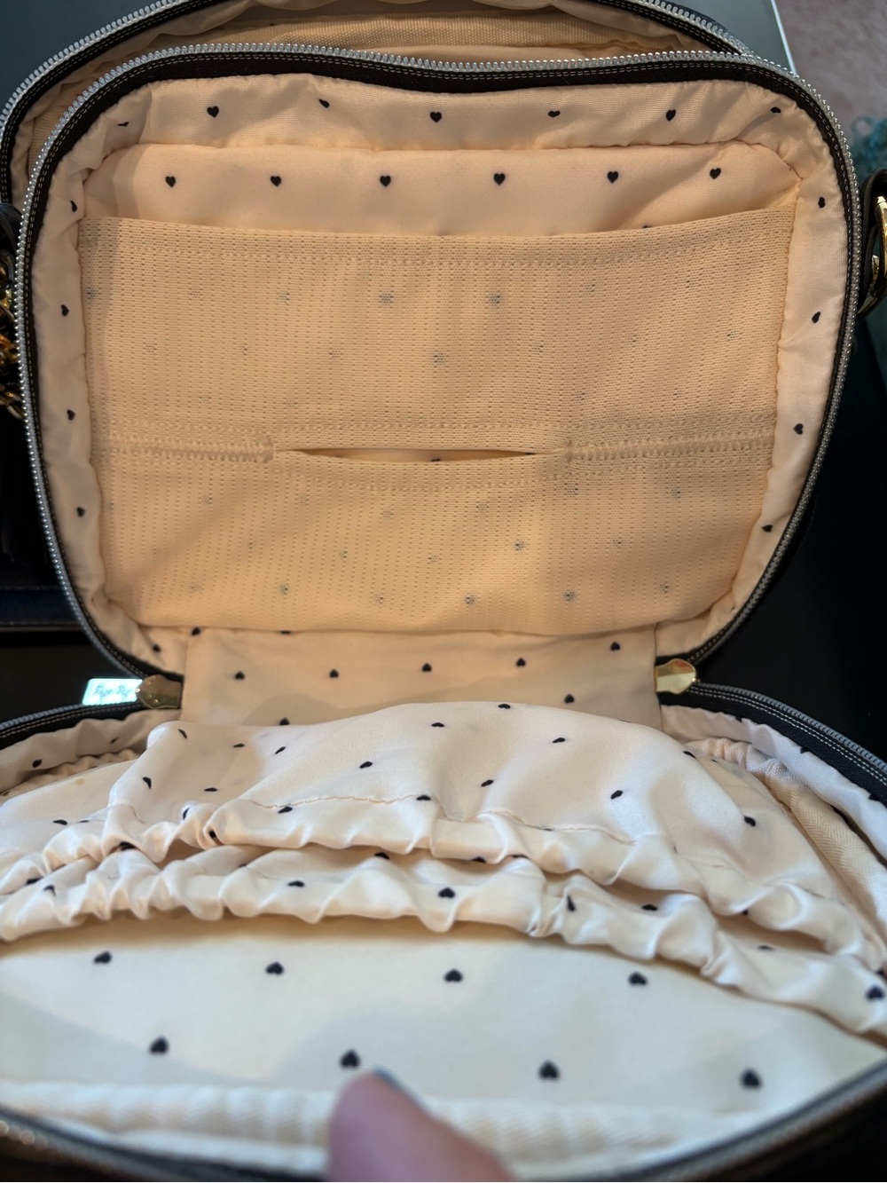 Itzy Ritzy Black Studded Crossbody Diaper Bag with Detachable Coin Pouch - Picture 10 of 14